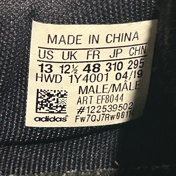 Adidas Run 90S Dark Blue/White EF8044 Retro Sneakers Men's Sz 13 - Picture 9 of 9